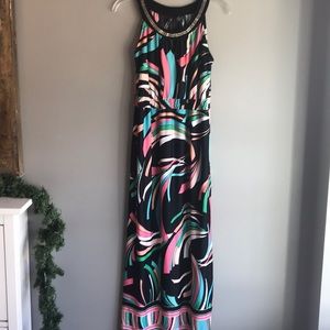 Colorful maxi dress!